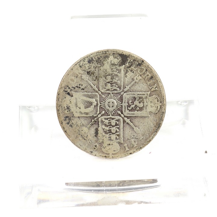 Sterling Silver 1911 Edward VII Florin Coin, 10.8g (VAT Only Payable on Buyers Premium)