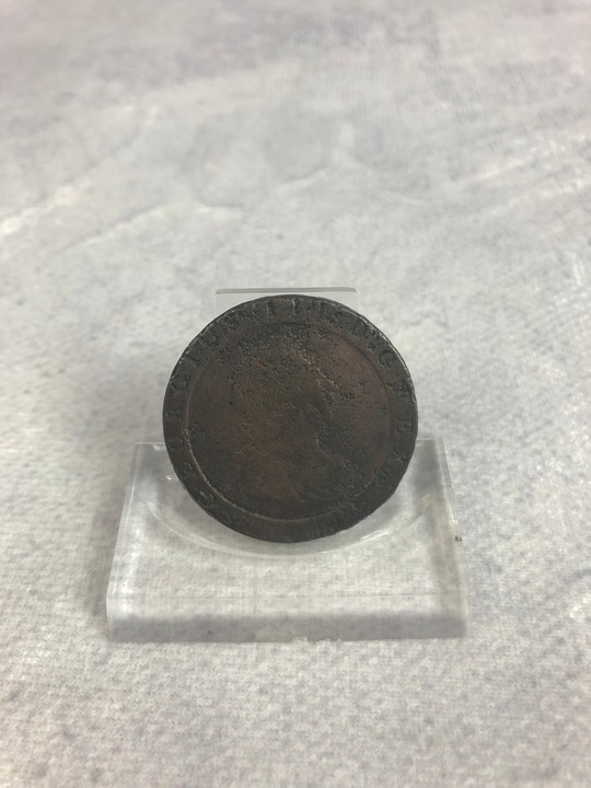Copper 1797 George III Cartwheel Penny Coin (VAT Only Payable on Buyers Premium)