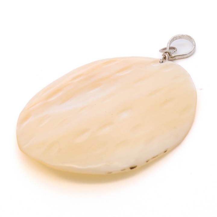 Silver Shell Pendant, 5.8x3.6cm, 4g (VAT Only Payable on Buyers Premium)