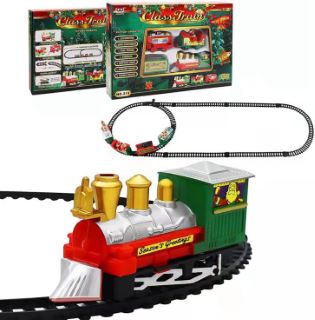 BOX OF CHRISTMAS BATTERY POWERED TRAIN SETS RRP £250
