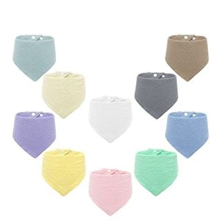 BOX OF BABY BIBS IN A VARIETY OF COLOURS - RRP £250