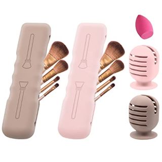 BOX OF SILICONE MAKEUP TRAVEL BRUSH CASES - RRP £200