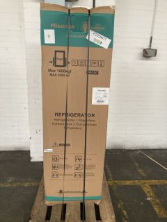 1X PALLET WITH TOTAL RRP VALUE OF £494 TO INCLUDE 1X HISENSE BUILT-IN 2 DOOR REFRIGERATION MODEL NO RIB312F4A WE,