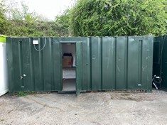 20FT X 8FT  STANDING SHIPPING CONTAINER WORKPLACE/CANTEEN - KEYS PRESENT (RISK ASSESSMENT AND METHOD STATEMENT REQUIRED BEFORE REMOVAL OF GOODS) LOCATION: BIRMINGHAM