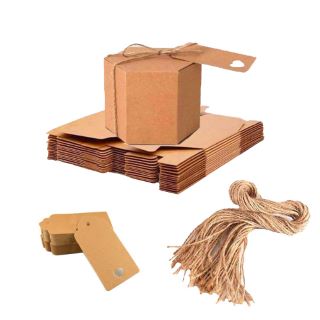 BOX OF ITEMS TO INCLUDE LA LLARETA HEXAGON KRAFT BOX 50 PIECES RRP-£150