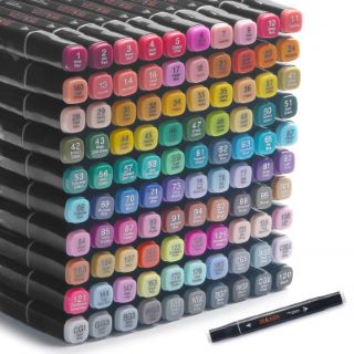 4 X ALCOHOL MARKERS 100 COLORS ART MARKERS FOR DRAWING PROFESSIONAL DUAL TIPS BLENDER MARKERS PERMANENT MARKER FOR ADULTS & KIDS,ALCOHOL BASED MARKERS SKETCH MARKERS - TOTAL RRP £92
