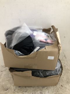BOX OF CLOTHING TO INCLUDE OE OUGES JUMPER IN XL BLACK RRP-£140