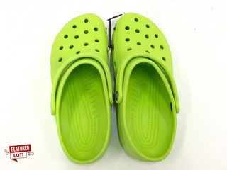 2X CROCS CLASSIC IN LIME PUNCH ROOMY FIT  SIZE UK M8/W9 RRP-£90