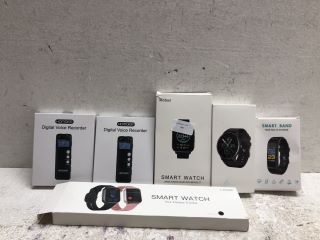 6X ITEMS TO INCLUDE SMART WATCH LARGE SCREEN HEART RATE BRACELET RRP-£100