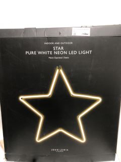 1X PALLET OF ASSORTED HOMEWARES TO INCLUDE PURE WHITE NEON LED STAR LIGHT AND BOSCH TOASTER APPROX RRP £600