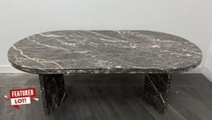 ROSALINE DINING TABLE IN RISEO ROSA MARBLE - RRP £3,295 (COLLECTION ONLY*)