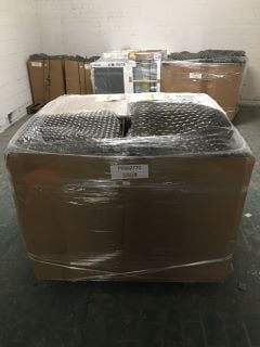 1X PALLET WITH TOTAL RRP VALUE OF £2310 TO INCLUDE 1X BEKO WASHING MACHINES MODEL NO WTK84011W  8/1400, 1X HISENSE WASHING MACHINES MODEL NO WFQA1214E VJM, 1X HAIER HEAT PUMP TSL MODEL NO HD90-A295 9