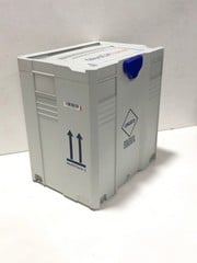 2x Pallets Of  27X MedDXTAINER Plastic Transport Containers. Made by TANOS for medical couriers and is compatible with the T-Loc Systainer range. A versatile, stackable, secure box with a range of us
