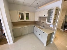 TRADITIONAL LIVING KITCHEN UNITS COMPLETE WITH UNDERMOUNT SINK AND MIXER TAP (RAMS REQUIRED FOR APPROVAL PRIOR TO REMOVING)