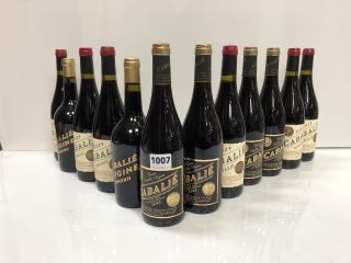 12 X ASSORTED BOTTLES OF CABALIE WINE TO INCLUDE PAYS D'OC 2022, MMXXIII AND ORIGINE MMXXII (PLEASE NOTE: 18+YEARS ONLY. STRICTLY NO COURIER REQUESTS. COLLECTIONS MONDAY 29TH APRIL - FRIDAY 3RD MAY 2