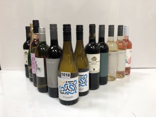 12 X ASSORTED BOTTLES OF WINE TO INCLUDE EL ZUMBIDO, TOPICO, PIZO, BARON DE BARBON, MASIA J AND DE LIN CUEN TE (PLEASE NOTE: 18+YEARS ONLY. STRICTLY NO COURIER REQUESTS. COLLECTIONS MONDAY 29TH APRIL