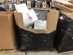 PALLET OF ASSORTED ITEMS TO INCLUDE QTY OF WHAM CRYSTAL 45L BOX AND LID (COLLECTION OR OPTIONAL DELIVERY) (KERBSIDE PALLET DELIVERY)