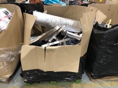 PALLET OF ASSORTED ITEMS TO INCLUDE STAINLESS STEEL SERVING TRAY (COLLECTION OR OPTIONAL DELIVERY) (KERBSIDE PALLET DELIVERY)