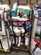 CAGE OF ASSORTED TOILET / KITCHEN ROLL TO INCLUDE PANDA CUDDLES CLASSIC 9 ROLLS OF 3 PLY TOILET PAPER (CAGE NOT INCLUDED) (COLLECTION OR OPTIONAL DELIVERY) (KERBSIDE PALLET DELIVERY)