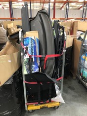 CAGE OF ASSORTED ITEMS TO INCLUDE CHOCKMASTER WHEEL RAMP AND CHOCK (CAGE NOT INCLUDED) (COLLECTION OR OPTIONAL DELIVERY) (KERBSIDE PALLET DELIVERY)