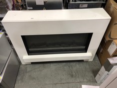 AMBERGLO BUILT IN FIREPLACE IN WHITE (COLLECTION OR OPTIONAL DELIVERY)