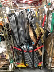 CAGE OF ASSORTED CLOTHES AIRERS TO INCLUDE VILEDA FOLD OUT CLOTHES AIRER (CAGE NOT INCLUDED) (COLLECTION OR OPTIONAL DELIVERY) (KERBSIDE PALLET DELIVERY)
