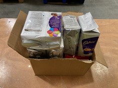 BOX OF ASSORTED COFFEE TO INCLUDE TASSIMO CADBURY CHOCOLATE FLAVOUR COFFEE - BBE: 01/2025 (COLLECTION OR OPTIONAL DELIVERY)