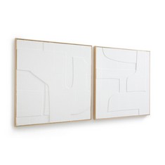 SET OF 2 HEKATOS EMBOSSED PAPER FRAMES (GNS809) RRP- £599 (COLLECTION OR OPTIONAL DELIVERY)