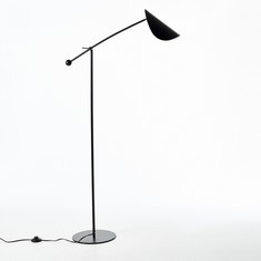 FUNAMBULE METAL READING LAMP (GCJ544) TO INCLUDE SONG RESIN FRAMED WALL DECORATION (GHK859) (COLLECTION OR OPTIONAL DELIVERY)