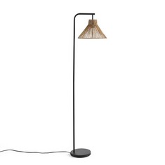 YAKU MEATL & HEMP FLOOR LAMP (GLD200) RRP- £110 (COLLECTION OR OPTIONAL DELIVERY)