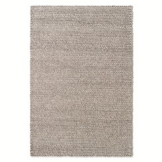 DIANO WOOL KNIT EFFECT RUG NATURAL BEIGE 120 X 170CM RRP- £220 (COLLECTION OR OPTIONAL DELIVERY)