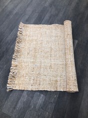 MULTI NATURAL COLOURED RUG APPROX SIZE 120CM (COLLECTION OR OPTIONAL DELIVERY)