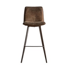 PALMER BROWN STOOL (2PK) (244060) - RRP £675 (COLLECTION OR OPTIONAL DELIVERY)