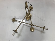 ANTIQUE BRASS LIGHT PENDANT (90842) (COLLECTION OR OPTIONAL DELIVERY)