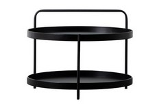 SENNEN COFFEE TABLE BLACK 650X650X500MM (686719) - RRP £174.95 (COLLECTION OR OPTIONAL DELIVERY)