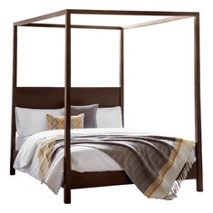 BOHO RETREAT 4 POSTER 5' BED (242820) - RRP £1625 (COLLECTION OR OPTIONAL DELIVERY) (KERBSIDE PALLET DELIVERY)