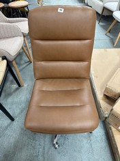 JOHN LEWIS RADCLIFFE CHAIR PU VINYL TAN RRP- £249 (COLLECTION OR OPTIONAL DELIVERY)
