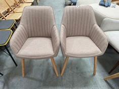 JOHN LEWIS TORONTO DINING ARMCHAIRS SET OF 2 BLUSH RRP- £329 (COLLECTION OR OPTIONAL DELIVERY)