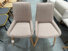 JOHN LEWIS TORONTO SIDE DINING CHAIRS SET OF 2 BLUSH RRP- £299 (COLLECTION OR OPTIONAL DELIVERY)
