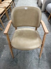 JOHN LEWIS & PARTNERS FRAME LEATHER OFFICE/DINING CHAIR NATURAL/OAK RRP- £379 (COLLECTION OR OPTIONAL DELIVERY)