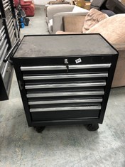 6 DRAWER WHEELED TOOLBOX (KEYS INCLUDED) - RRP: £450 (COLLECTION OR OPTIONAL DELIVERY)