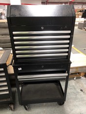 6 DRAWER TOOLBOX (KEYS INCLUDED) - RRP:£450 AND 1 SHELF 2 DRAWER WHEELED TOOLBOX - RRP: £180 (COLLECTION OR OPTIONAL DELIVERY)