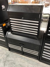 2 X ADVANCED 6 DRAWER TOOL CHEST (KEYS INCLUDED) - RRP: £240 AND 5 DRAWER TOP CHEST - RRP; £180 (COLLECTION OR OPTIONAL DELIVERY)