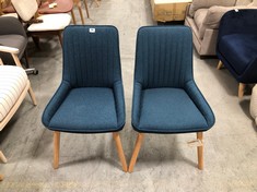 JOHN LEWIS TORONTO SIDE DINING CHAIRS SET OF 2 DARK TEAL RRP- £299 (COLLECTION OR OPTIONAL DELIVERY)
