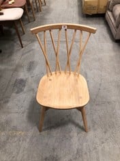ERCOL FOR JOHN LEWIS SHALSTON DINING CHAIR OAK RRP- £229 (COLLECTION OR OPTIONAL DELIVERY)