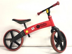 Y VELO CHILDREN'S PUSH BIKE IN RED (DELIVERY ONLY)