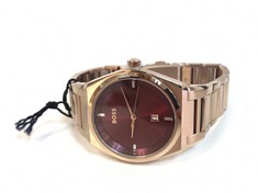 BOSS LADIES CARNATION GOLD WATCH (DELIVERY ONLY)