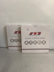 2 X MOUNTNEY CLASSIC STEERING WHEEL M34M3PB (DELIVERY ONLY)