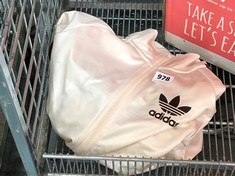 ADIDAS BROWN/BEIGE ZIP-UP TRACKSUIT TOP - SIZE M (DELIVERY ONLY)