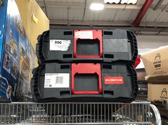2 X MILWAUKEE BLACK TOOL CASE (DELIVERY ONLY)